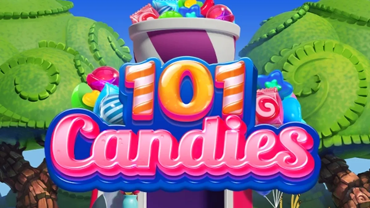 Tampilan visual slot 101 Candies dengan tema permen yang ceria