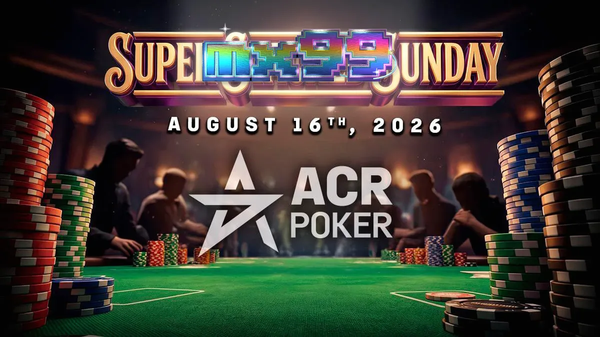 Gambar tampilan utama permainan slot Super Stacked Sunday dengan tema turnamen poker